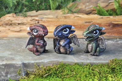 Baby Dragons- set of 3 (Fiddlehead)